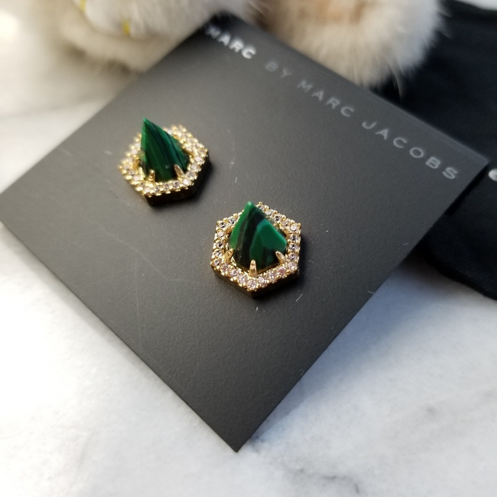 Marc Jacobs Green/Gold Earrings - Picture 3 of 5